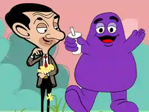 Permainan When Mr Bean meet Grimace talian