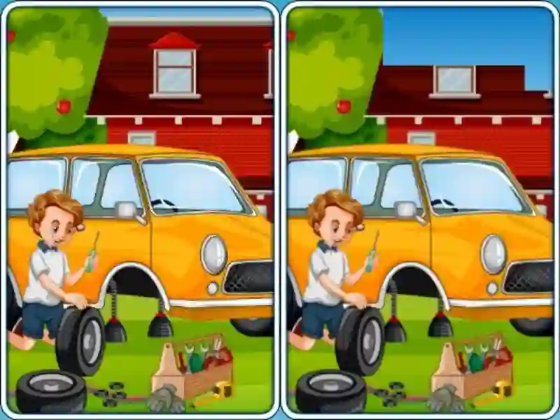 Permainan Car Garage Differences talian