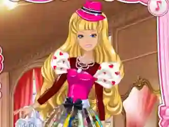 Permainan Barbie's Valentine's Patchwork Dress talian