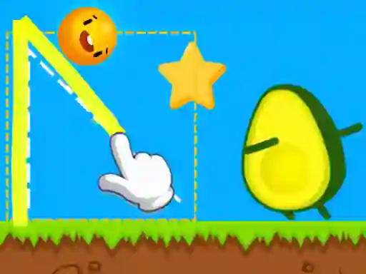 Permainan Where's My Avocado Draw Lines talian