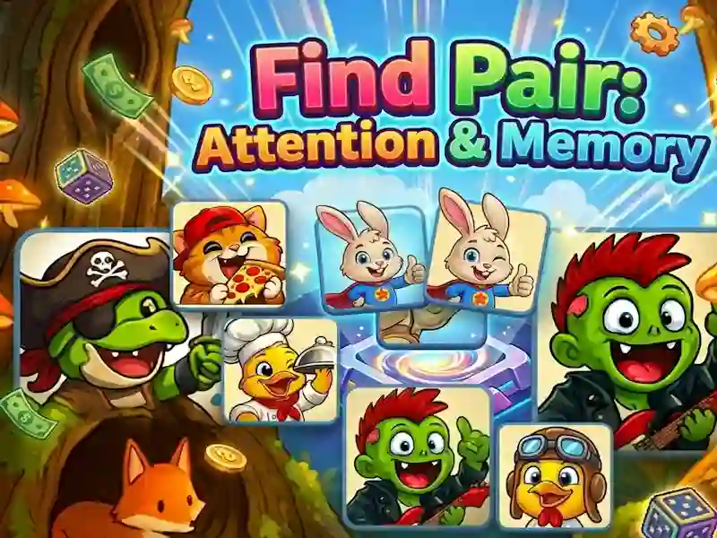 Permainan Find Pair: Attention & Memory talian