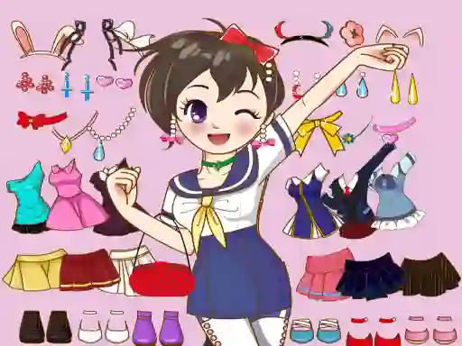 Permainan Anime Dress Up Mania talian