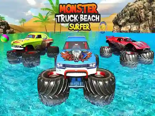 Permainan Monster Truck Beach Surfing talian