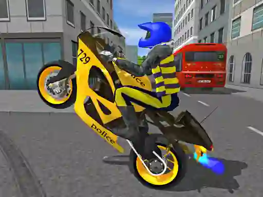 Permainan Police Motorbike Race Simulator talian