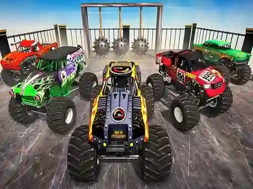 Permainan Monster Truck Impossible Stunt Track talian