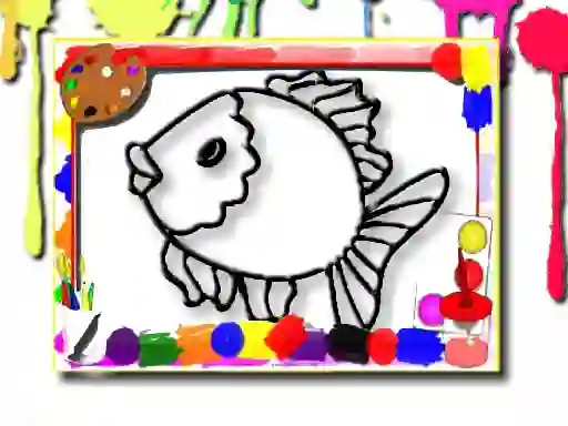 Permainan Fish Coloring Book talian