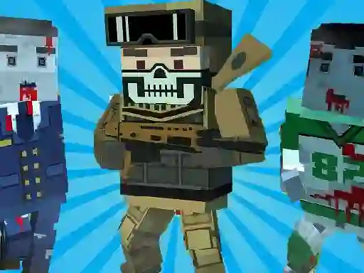 Permainan Blocky Shooting Arena 3D Pixel talian
