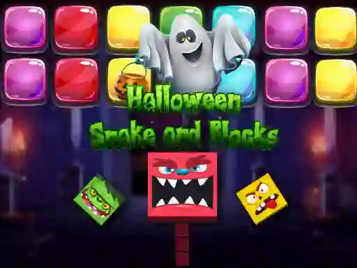 Permainan Halloween Snake and Blocks talian