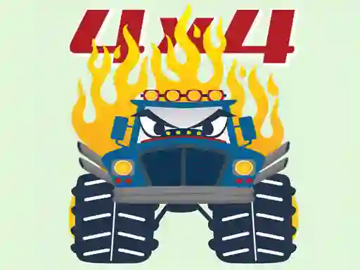 Permainan Monster Trucks Coloring Pages talian