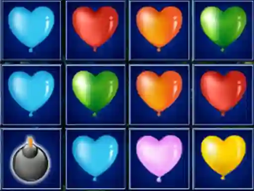 Permainan Heart Balloons Block Collapse talian