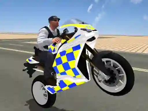 Permainan Super Stunt Police Bike Simulator 3D talian
