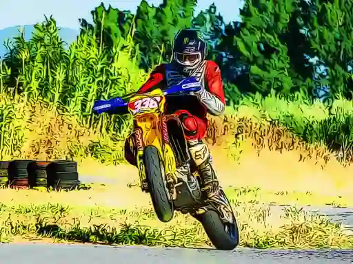 Permainan One Wheel Bike Riding talian
