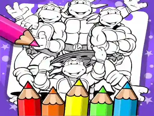 Permainan Ninja Turtle Coloring Book talian