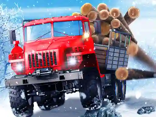 Permainan Truck Driver: Snowy Roads talian
