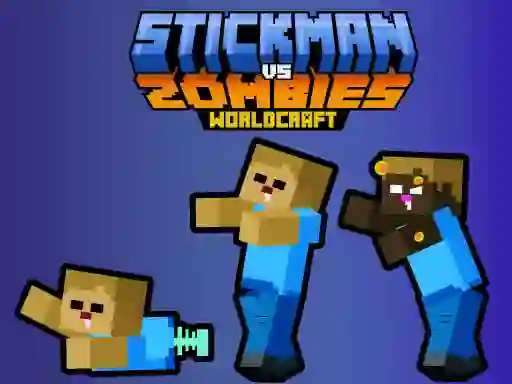 Permainan Stickman vs Zombies WorldCraft talian