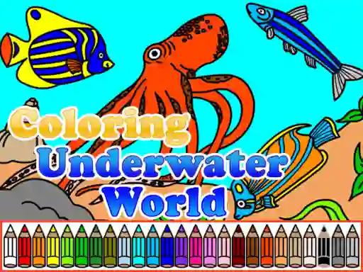 Permainan Coloring Underwater World talian