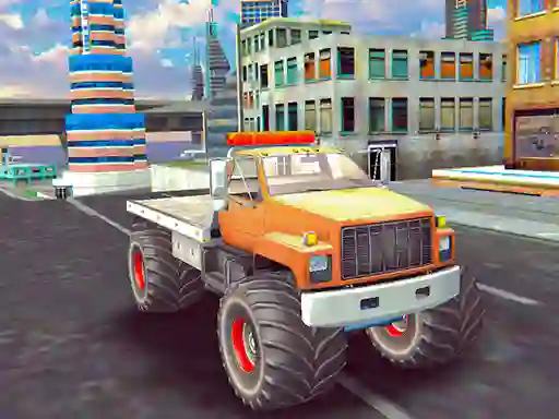 Permainan Monster Truck Stunts Free Jeep Racing talian