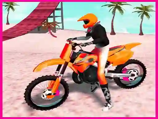 Permainan Motocross Beach Jumping Bike Stunt talian