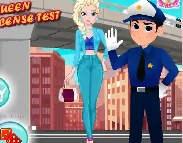 Permainan Ice Queen Driver License Test talian