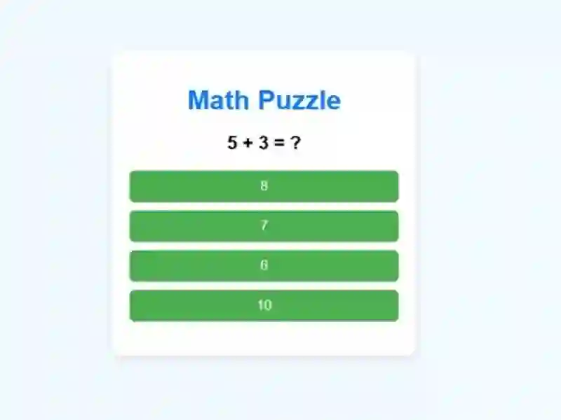 Permainan Math Puzzle talian