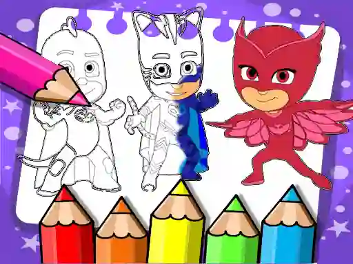 Permainan PJ Masks Coloring Book talian