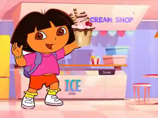 Permainan Ice Cream Maker With Dora talian