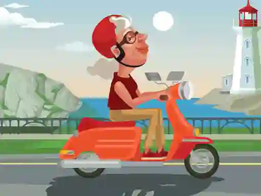 Permainan City Scooter Ride Coloring talian