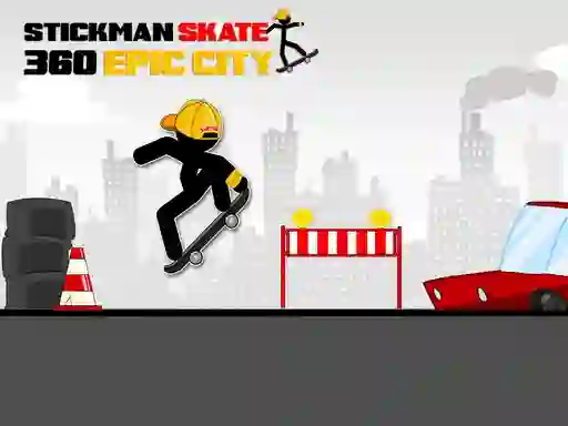 Permainan Stickman Skate 360 Epic City talian