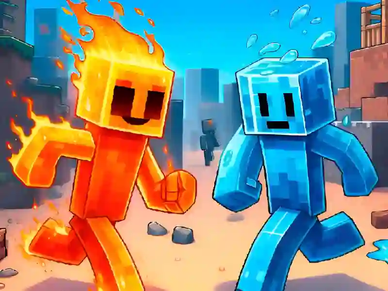 Permainan Fire and Water Stickman talian