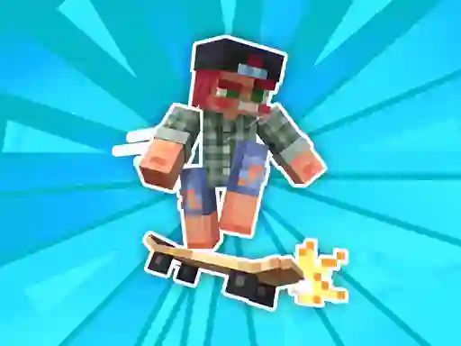 Permainan Noob and Pro Skateboarding talian