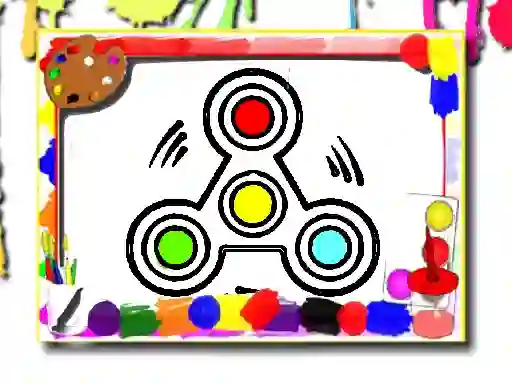 Permainan Fidget Spinner Coloring Book talian