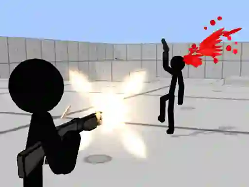 Permainan Stickman Gun Shooter 3D talian