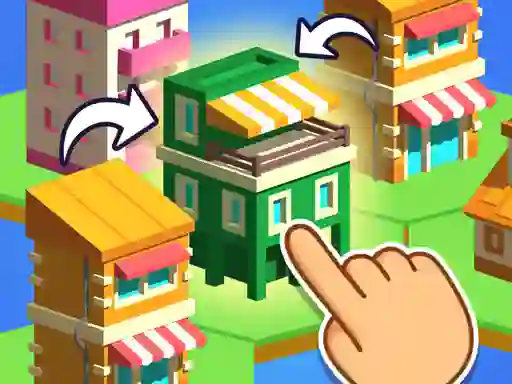 Permainan Crafty Town Merge City talian