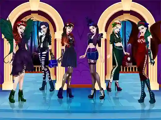 Permainan Gothic Dress Up talian
