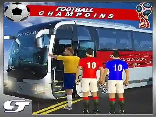 Permainan Football Players Bus Transport talian