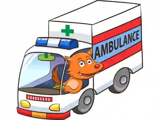 Permainan Cartoon Ambulance Puzzle talian