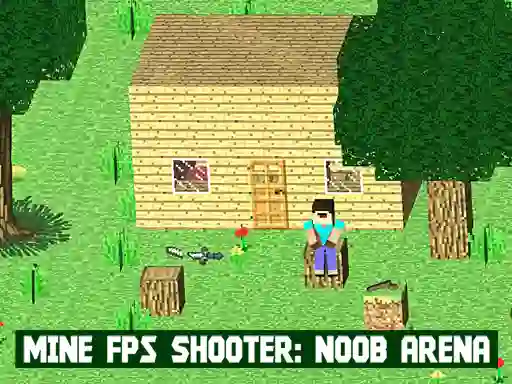 Permainan Mine FPS Shooter: Noob Arena talian