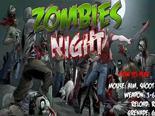 Permainan Zombies Night talian