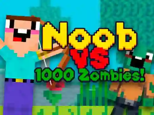 Permainan Noob vs 1000 Zombies talian
