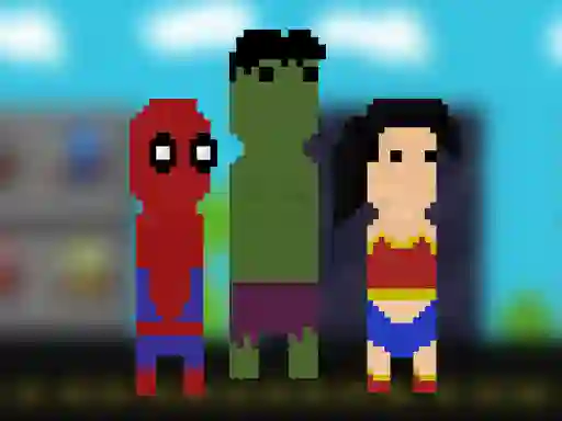 Permainan Super Heroes Runner talian