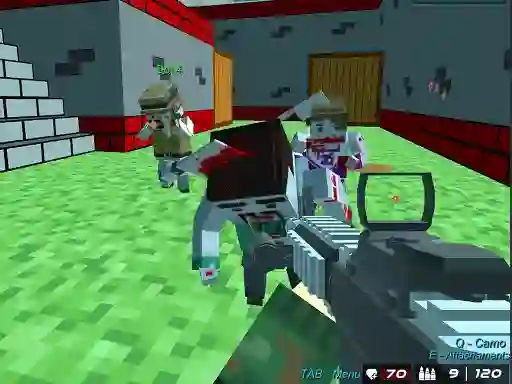 Permainan Blocky Wars Advanced Combat Swat talian