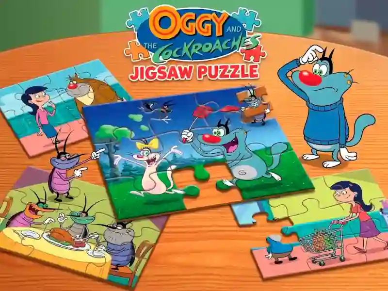 Permainan Oggy and the Cockroaches Jigsaw Puzzle talian