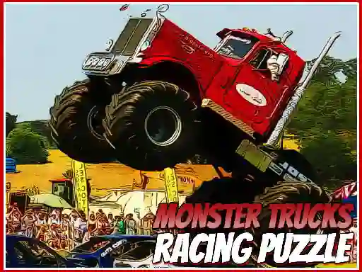 Permainan Monster Trucks Racing Puzzle talian