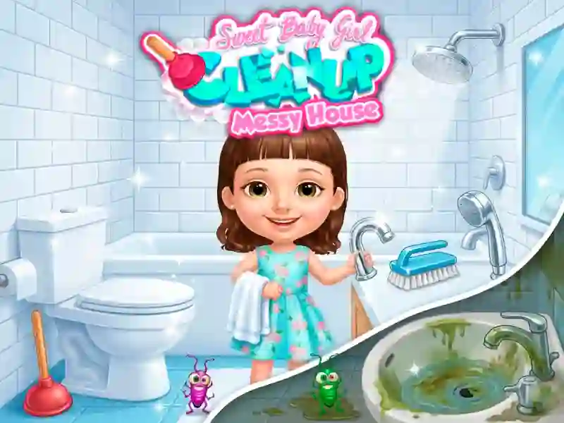 Permainan Sweet Baby Girl Cleanup Messy House talian