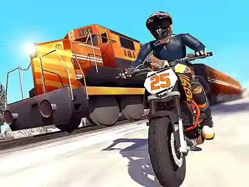 Permainan Trail Bike vs Train Race talian
