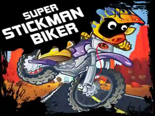 Permainan Super Stickman Biker talian