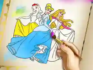 Permainan Princesses Coloring Book talian