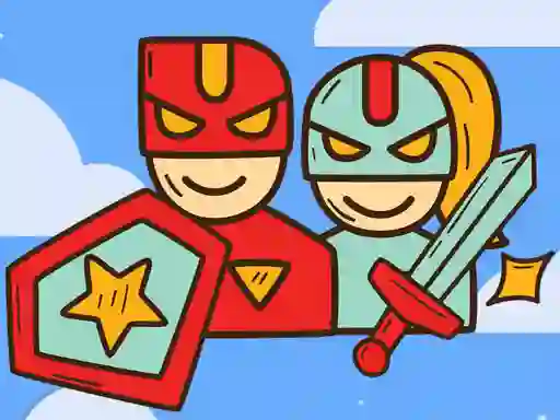 Permainan Super Warrior Match 3 talian