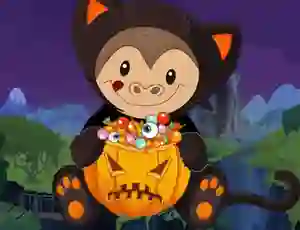 Permainan Halloween Monkey Jumper talian