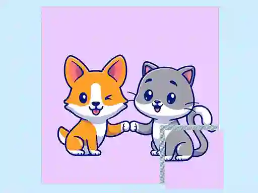 Permainan Cats and Dogs Puzzle talian